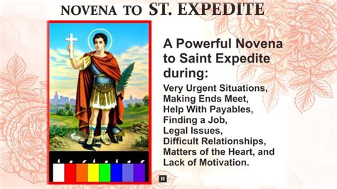st expedite miracle prayer|A Novena to Saint Expeditus (for Urgent Cases) .